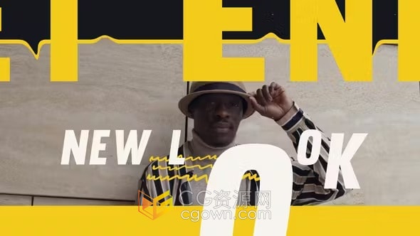 现代嘻哈氛围合街头活动宣传创意时尚广告动态开场-AE模板