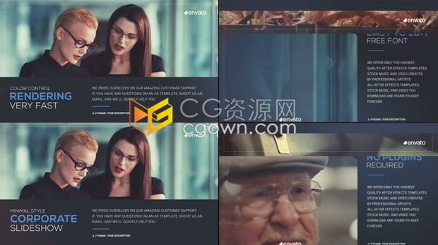 公司幻灯片视频制作AE模板企业商业会议产品现代时间线介绍宣传动画