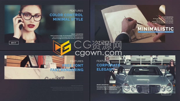 现代企业幻灯片视频制作AE模板商业宣传项目介绍产品推广动画效果