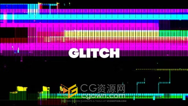 50种动画叠加层制作画面故障效果视频-AE模板下载
