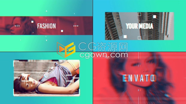 AE模板时尚节目开场介绍娱乐活动宣传介绍视频动画