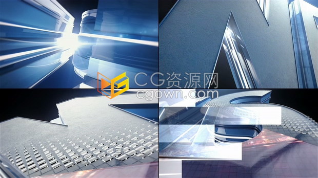 AE模板新闻介绍News三维图形动画电视广播频道视频片头效果