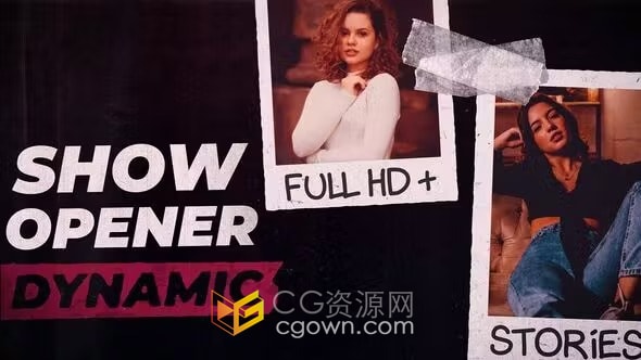AE模板-视频博客商业广告演示时尚节目开场