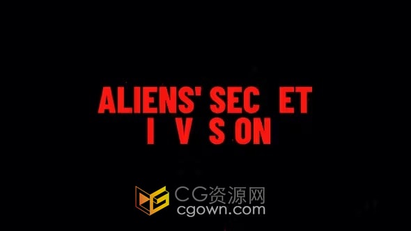 创意动态排版复古摇滚风格故障介绍标题-AE模板