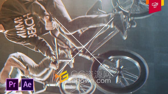 AE/PR CC 2021模板-制作体育运动动感宣传开场视频片头