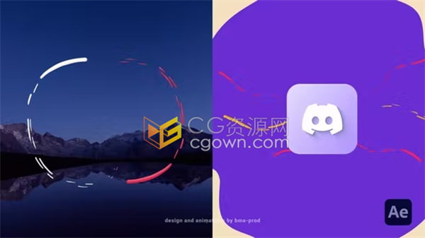 AE模板-简单液体线条卡通标志动画Simple Liquid Logo Reveals 3