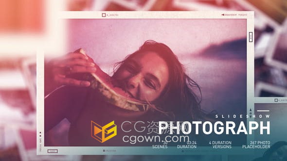 AE模板-照片幻灯片制作波西米亚色彩分级浪漫相册视频动画制作