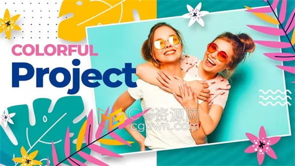 AE模板-清爽夏季风格假期冒险乡村旅行航程幻灯片