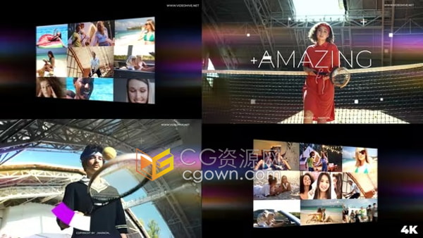 2022年夏天旅游体育运动宣传开场视频片头-AE模板