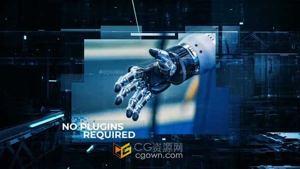 未来技术业务幻灯片科技宣传视频制作AE模板