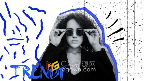 AE模板-时尚开场白社交媒体推广品牌宣传广告视频片头