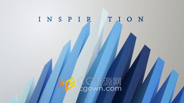 AE模板-抽象三维图形场景动画介绍标题宣传视频片头