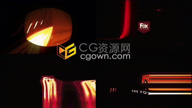 AE模板制作损坏数字失真像素拉伸变形毛刺故障动画LOGO片头
