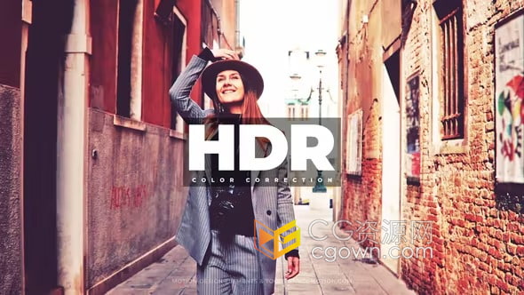 AE模板-25个色彩校正预设Color Correction – HDR