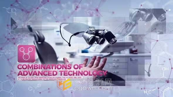 适合数字科技网络电子生物医疗主题宣传视频-AE模板