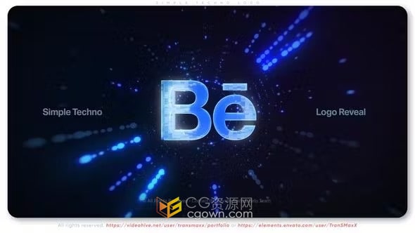 AE模板-技术文本带有HUD元素碰撞效果数字标志介绍