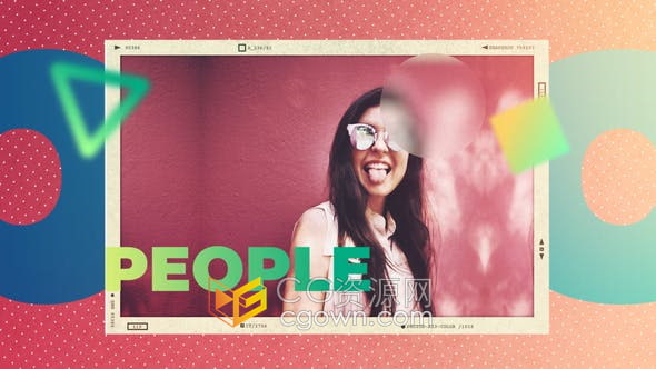 AE模板-制作现代幻灯片有趣渐变漏光婚姻回忆浪漫婚礼旅游视频相册