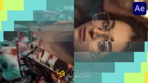 AE转场模板-多彩线条过渡Colorful Transitions