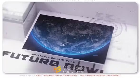 未来派风格宣传介绍技术成果展示动画视频-AE模板