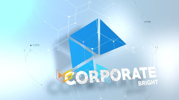 AE模板-干净明亮公司标志视频片头Corporate Business Logo