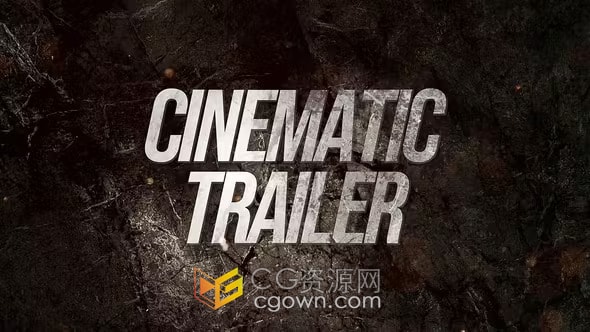 混合激进深沉黑暗风格史诗电影预告片-AE模板