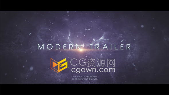AE模板-史诗震撼粒子飞散动作电影体育运动文字标题宣传预告片
