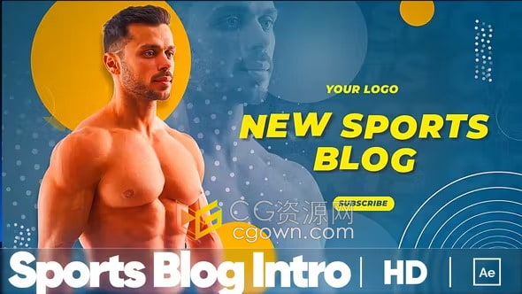 AE模板-体育赛事运动生活健身介绍宣传视频片头