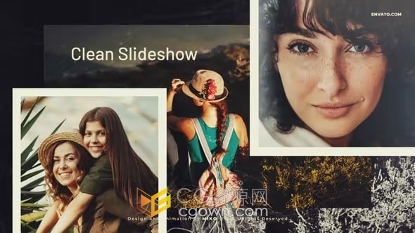 独特温馨旅行专辑家庭相册婚礼视频-AE模板