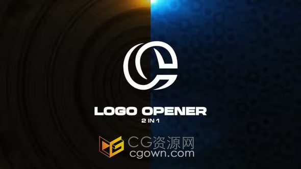 AE模板-未来科技风格3D背景明亮发光颜色数字爆炸效果LOGO片头