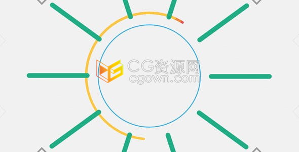 AE模板53个图形转场MG动画32个简单形状背景元素免费下载