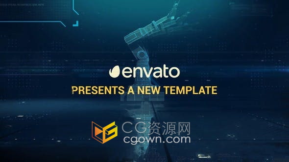 AE模板-IT数字幻灯片数字通信数据信息工业现代公司宣传片视频