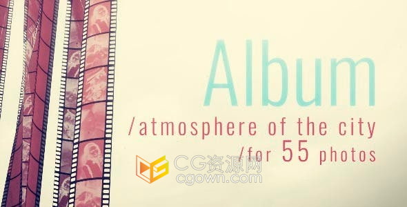 AE模板-城市生活氛围场景视频相册专辑回忆相册幻灯片