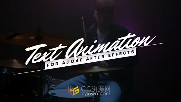 AE标题模板-运动文字效果创意粗体动态排版