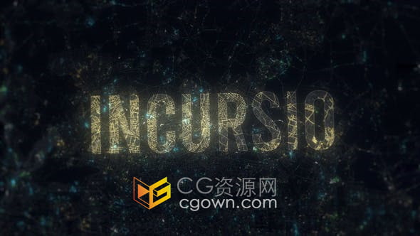 AE模板-2种场景动画城市交通夜灯道路发光蓝图演绎LOGO片头视频