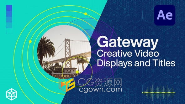 AE模板-风格化适合演示文稿幻灯片广告培训视频动态开场白时尚社交媒体视频博客