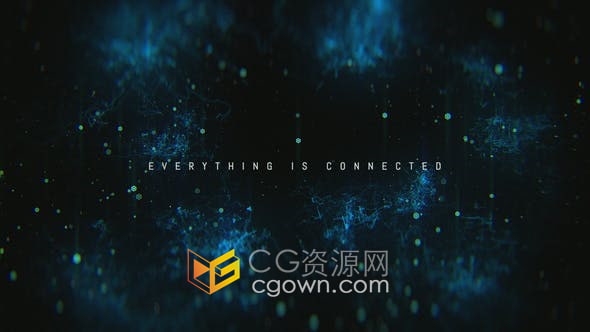 AE模板-3D高科技线框粒子城市地球电话飞机卫星信息图形宣传视频
