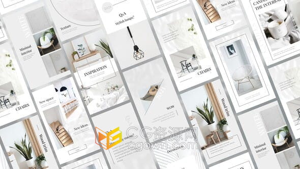 AE模板-室内设计业务介绍家具装修宣传短视频博客