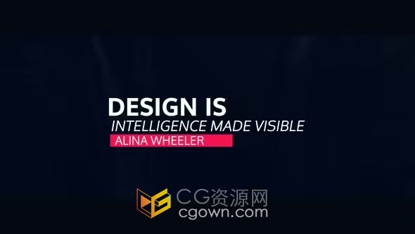 AE模板-7个动态文本预设现代公司宣传视频标题字幕