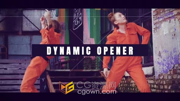 快闪时装秀模特展示时尚活动商业广告视频-AE模板