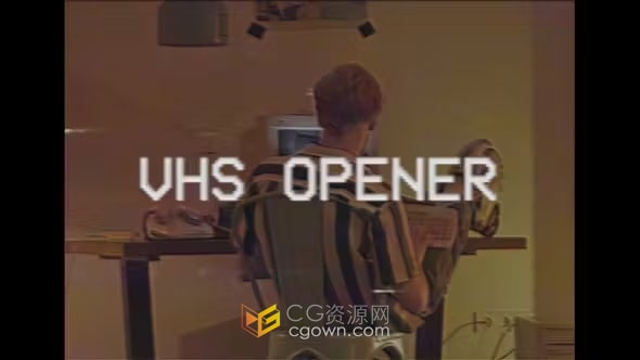 VHS复古录像机录制效果-AE模板下载