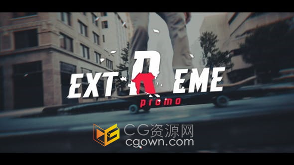 AE模板-励志体育赛事视频游戏和电影预告片介绍片头