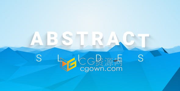 AE模板抽象彩色多边形遮罩图形动画效果演示图文标题科技公司宣传片