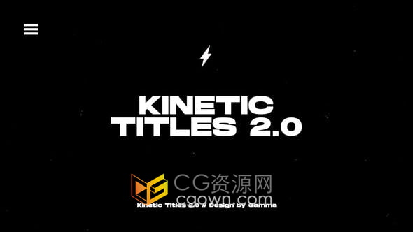 AE模板-14组动态文字标题动画Kinetic Titles 2.0