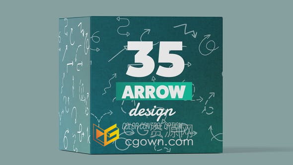 AE模板-35组线条生成动画绘画箭头元素图形Arrow Pack
