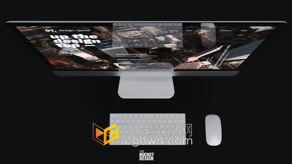 AE模板-苹果笔记本电脑应用程序智能主题演示用户界面体验网络开发网页设计网站促销