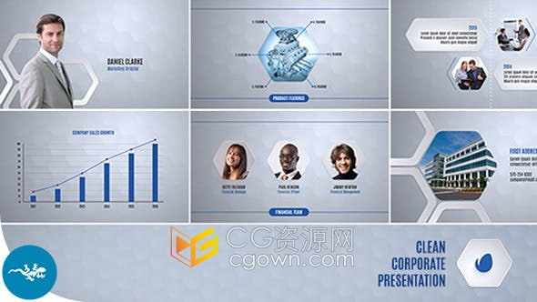 AE模板-全面介绍公司时间线企业品牌业务工程介绍演示产品服务结构视频