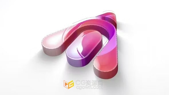 三维旋转标志Rotating Logo-免费AE模板下载