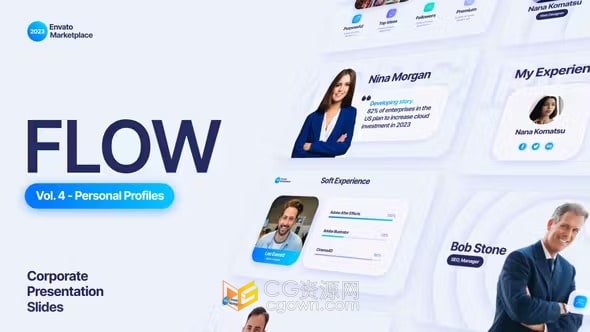 AE模板-简约氛围创建现代商务会议技术展览动画文本场景