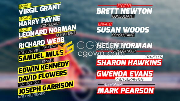 AE模板/PR预设-14组现代整洁文字标题字幕效果企业宣传文本动画