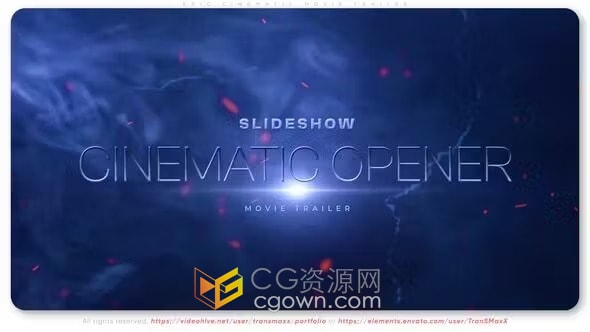 奇幻宏大风格史诗电影视频预告片-AE模板